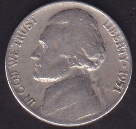 Amerika 5 Cent 1951