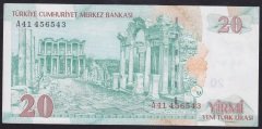 8.EMİSYON 20 YTL A41 456543 ÇÇT ÇİLALTI