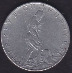 1960 Yılı 2.5 Lira Düz
