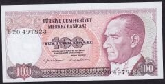 7.Emisyon 2.Tertip 100 Lira E20 497823 Çil