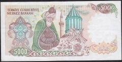 7.Emisyon 3.Tertip 5000 Lira F13 602840 Çok Temiz+