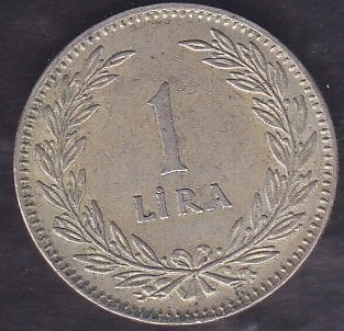 1948 Yılı 1 Lira Gümüş