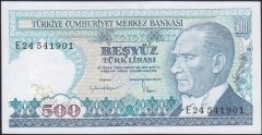 7.Emisyon 2.Tertip 500 Lira E24 541901 Çilaltı