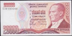 7.Emisyon 1.Tertip 20000 Lira E29 353165 Çlaltı Çil