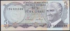 6.EMİSYON 2.TERTİP 5 LİRA I74 321148 ÇİLALTI ÇİL