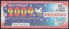 2008 31 ARALIK YARIM BİLET Y SERİSİ