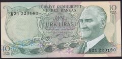 6.Emisyon 2.Tertip 10 Lira K21 220180 Çilaltı