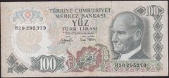 6.Emisyon 2.Tertip 100 Lira H20 295379 Çok Temiz