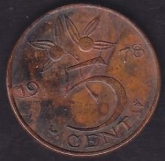 Hollanda 5 Cent 1978
