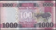 South Sudan 1000 Pound 2021 Çilaltı Çil