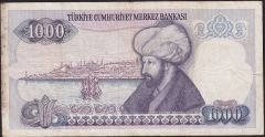 7.Emisyon 1.Tertip 1000 Lira E55 831543 Çok Temiz