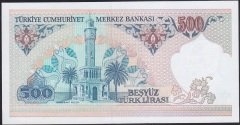 7.Emisyon 2.Tertip 500 Lira E06 845688 Çil