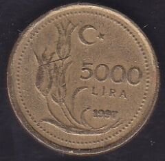 1997 Yılı 5000 Lira