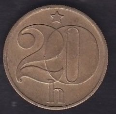 ÇEKOSLOVAKYA 20 HALERU 1982
