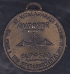 ISTANBUL BÜYÜKŞEHİR BELEDİYESİ 17.AVRASYA MARATONU --- 5 cm eski para fiyatları