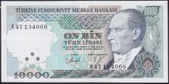 7.Emisyon 4.Tertip 10000 Lira K47 134008 Çok Çok Temiz+