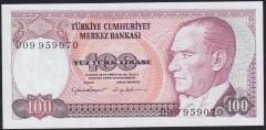 7.Emisyon 2.Tertip 100 Lira D09 959070 Çilaltı Çil