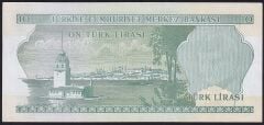 6.Emisyon 2.Tertip 10 Lira K01 332645 Ççt Çilaltı