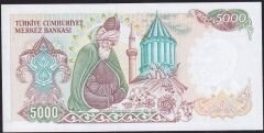 7.Emisyon 2.Tertip 5000 Lira C58 233385 Çil