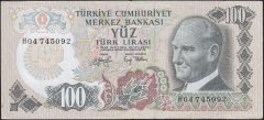 6.Emisyon 2.Tertip 100 Lira H04 745092 Çok Temiz+