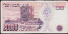 7.EMİSYON 1.TERTİP 20000 LİRA C77 819050 ÇOK TEMİZ