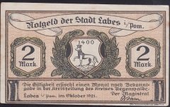 ALMANYA 2 MARK NOTGELD 1921 ÇİLALTI ÇİL