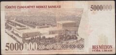 7.Emisyon 5 000 000 Lira D85 720633 Çok Temiz