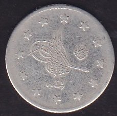 1293 / 27 Abdulhamid 2 Kuruş Gümüş