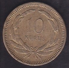 1955 YILI 10 KURUŞ eski para mezat