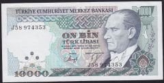 7.Emisyon 4.Tertip 10000 Lira J58 974353 Çok Çok Temiz+