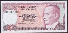 7.Emisyon 2.Tertip 100 Lira C30 034594 Çil