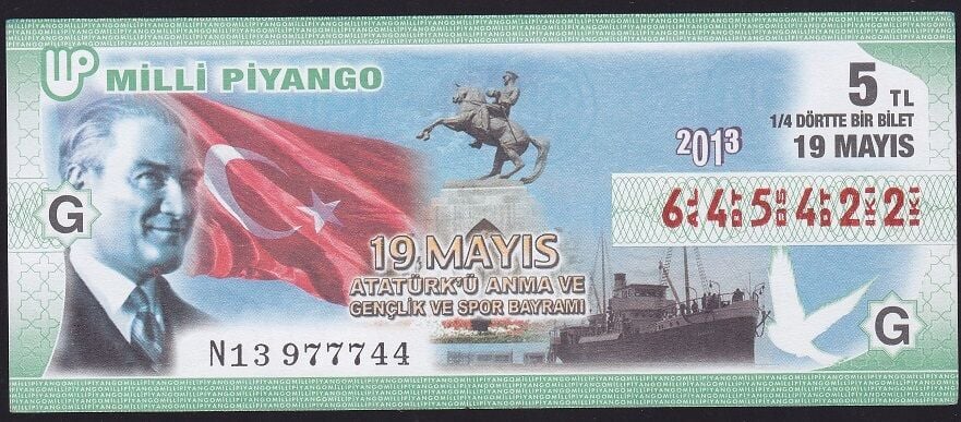 2013 19 Mayıs Çeyrek Bilet - G Serisi