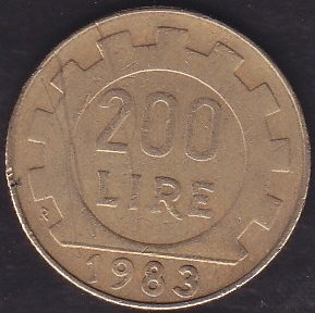 İtalya 200 Liret 1983