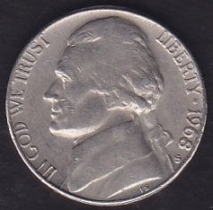 Amerika 5 Cent 1968 S