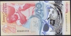 Karayipler 2 Dolar 2023 / 2024 Çil Polimer ( 5555 )