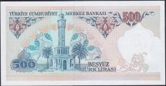 7.Emisyon 2.Tertip 500 Lira D70 494082 Çilaltı Çil