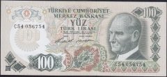 6.EMİSYON 1.TERTİP 100 LİRA C54 056754 ÇİLALTI