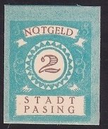 ALMANYA 2 PFENNİNG NOTGELD 1920 ÇİL ( PUL BOYUTUNDA)