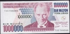 7.Emisyon 3.Tertip 1000000 Lira T35 708588 Çilaltı Çil