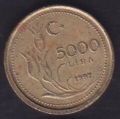 1997 Yılı 5000 Lira