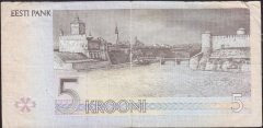 Estonya 5 Kroni 1994 Çok Temiz