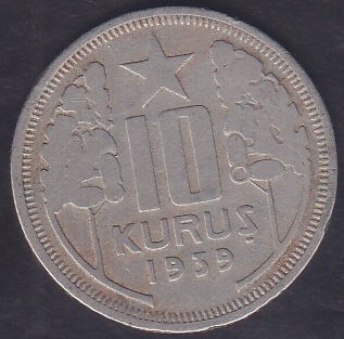 1939 YILI 10 KURUŞ eski para değerleri