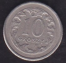 POLONYA 10 GROSZY 1998