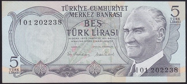 6.EMİSYON 2.TERTİP 5 LİRA I01 202238 ÇİLALTI