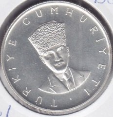1970 YILI 25 LİRA HAKİMİYET MİLLETİNDİR TÜRKİYE CUMHURİYETİ - GÜMÜŞ ÖZEL BASKI ÇİL