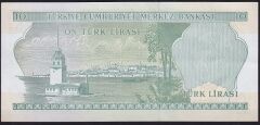 6.Emisyon 2.Tertip 10 Lira J75 342444 Çilaltı Çil