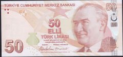 9.Emisyon 6.Tertip 50 Lira F001 071290 Çil