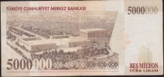 7.Emisyon 5 000 000 Lira D81 705264 Çok Temiz
