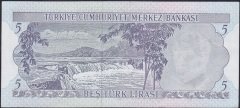 6.EMİSYON 2.TERTİP 5 LİRA H83 142267 ÇİLALTI ÇİL