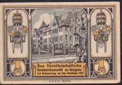 ALMANYA 1.5 MARK NOTGELD 1922 ÇİLALTI ÇİL